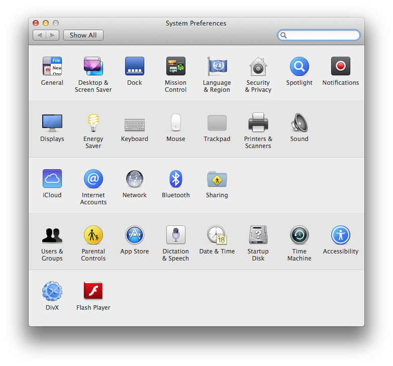 Reikan FoCal OS X System Preferences