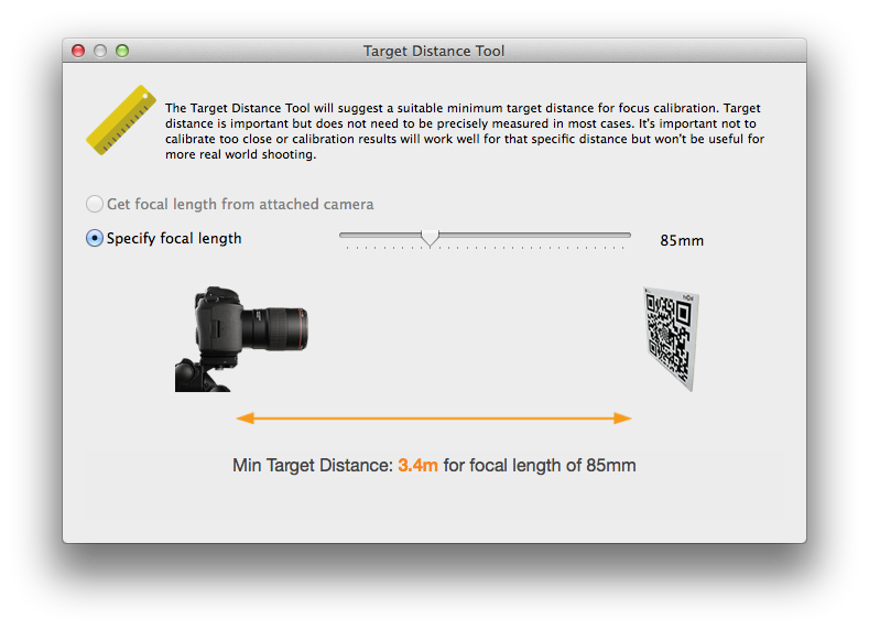 FoCal 2.5 Target Distance Tool 85mm Lens