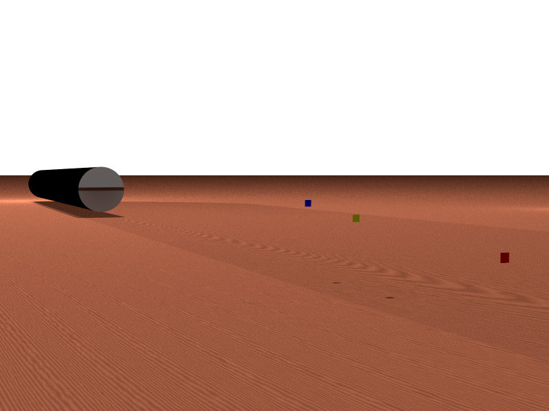 A rendering of a scene used to explain phase detect autofocus