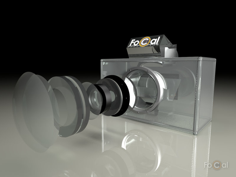 A rendering of an imaginary camera, the FoCalCam 3000